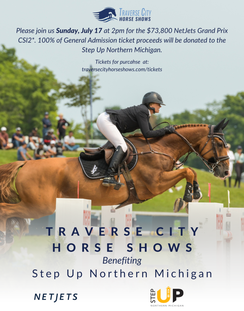 Please join us at the Traverse City Horse Shows tomorrow Sunday, July